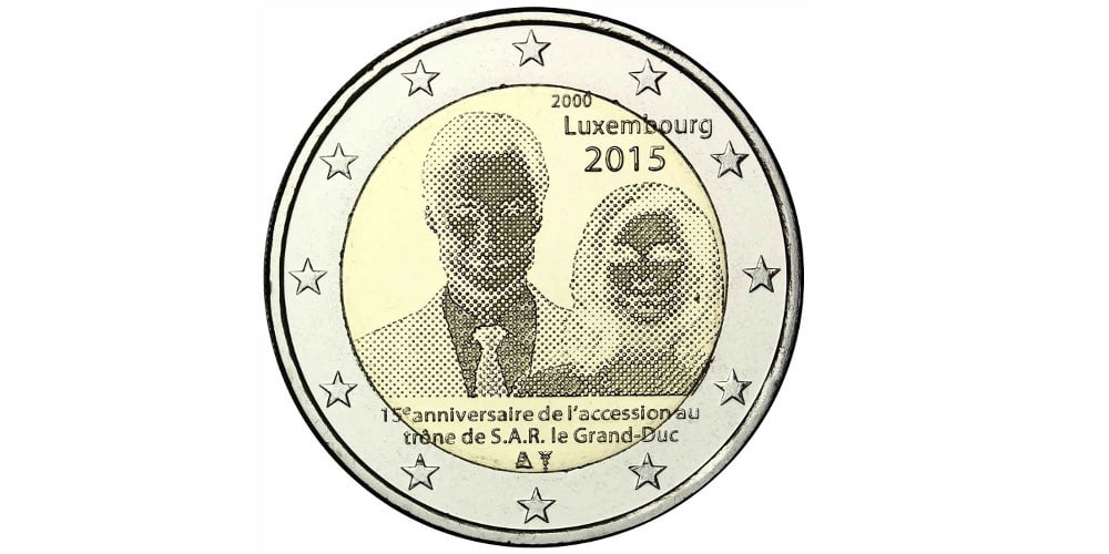 2 EUROS LUXEMBURGO 2015 GRAN DUQUE ENRIQUE