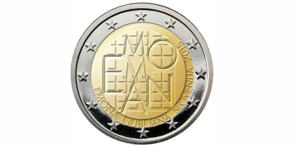 2 EUROS ESLOVENIA 2015 ASENTAMIENTO ROMANO DE EMONA