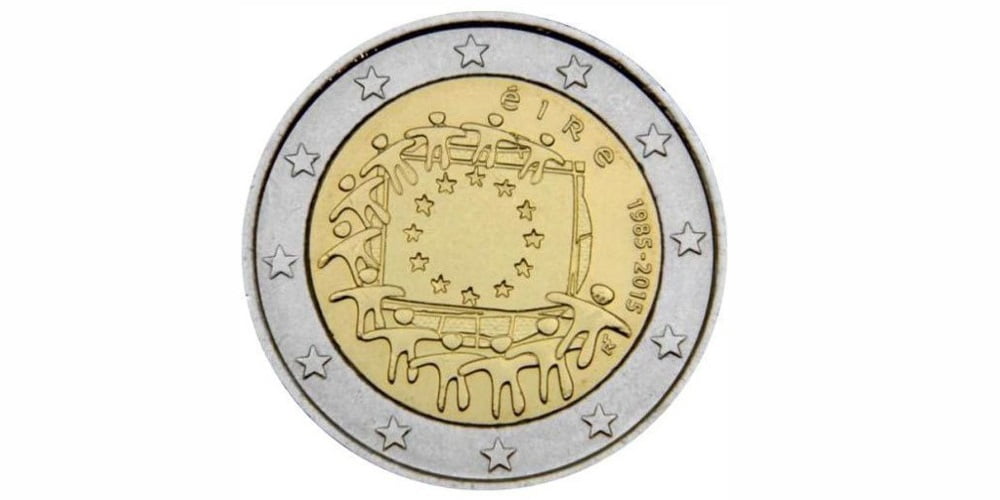 2 EUROS IRLANDA 2015 XXX ANIVERSARIO DE LA BANDERA