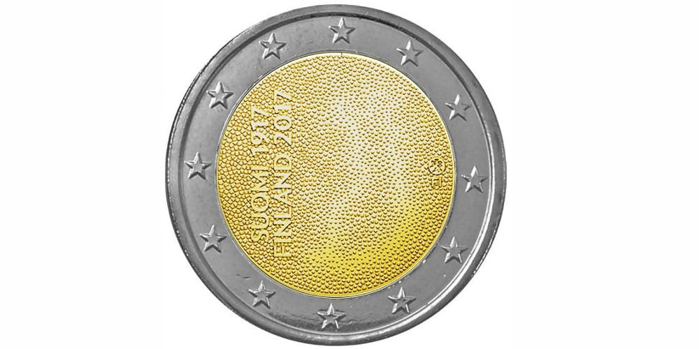 2 EUROS FINLANDIA 2017 CENTENARIO DE LA INDEPENDENCIA