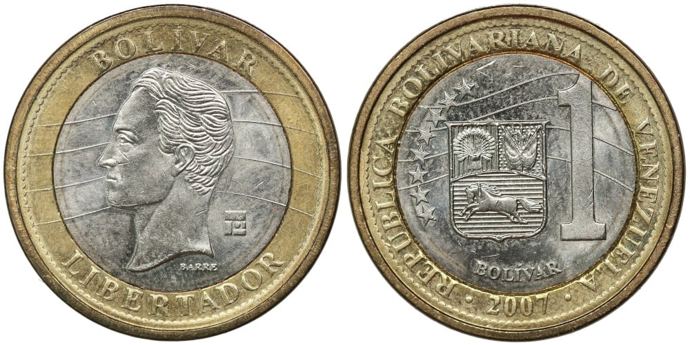 VENEZUELA 1 BOLIVAR 2007