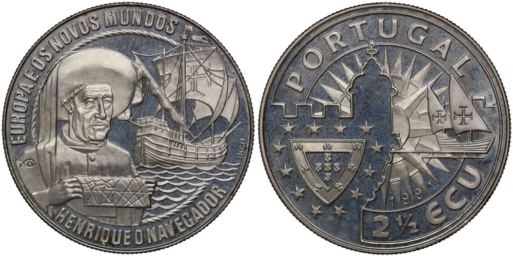PORTUGAL 2 1/2 ECUS 1991