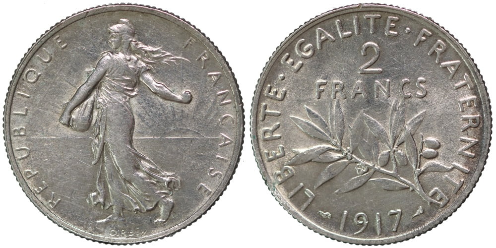 FRANCIA 2 FRANCOS 1917