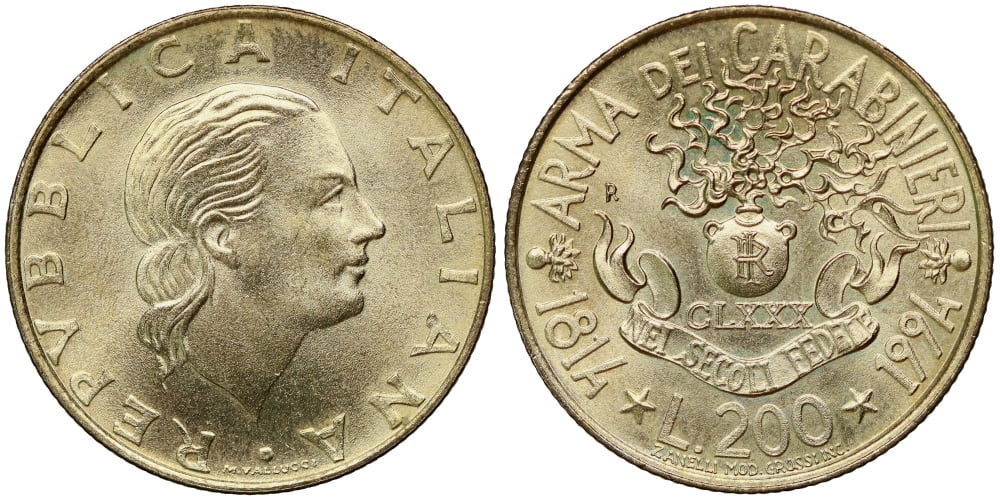 ITALIA 200 LIRAS 1994
