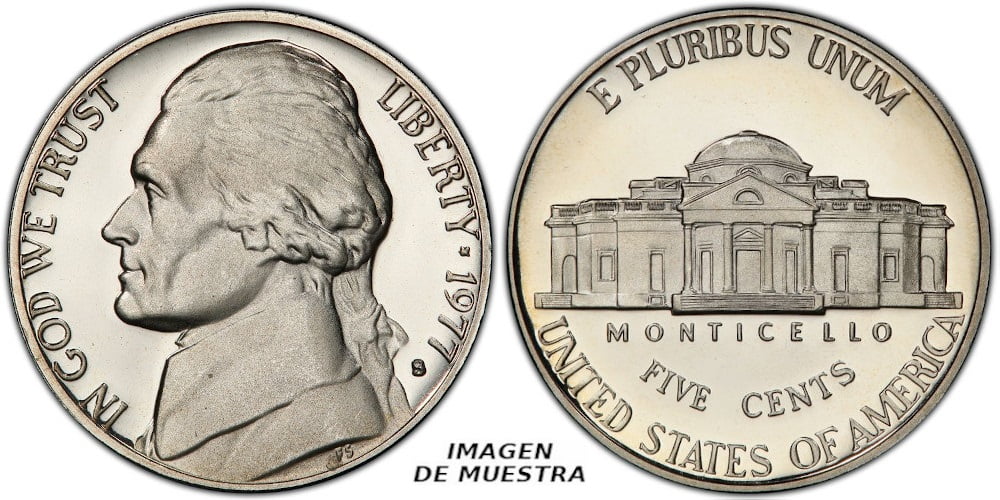 USA 5 CENTAVOS 1977 S