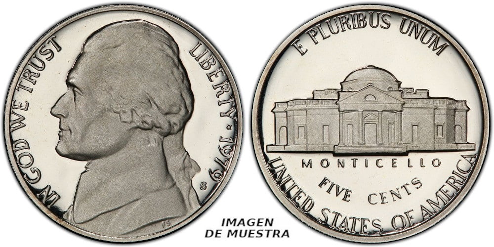 USA 5 CENTAVOS 1979 S TIPO II