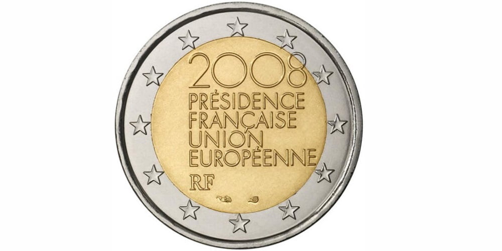 2 EUROS FRANCIA 2008 PRESIDENDIA FRANCESA DE LA C.E.E.