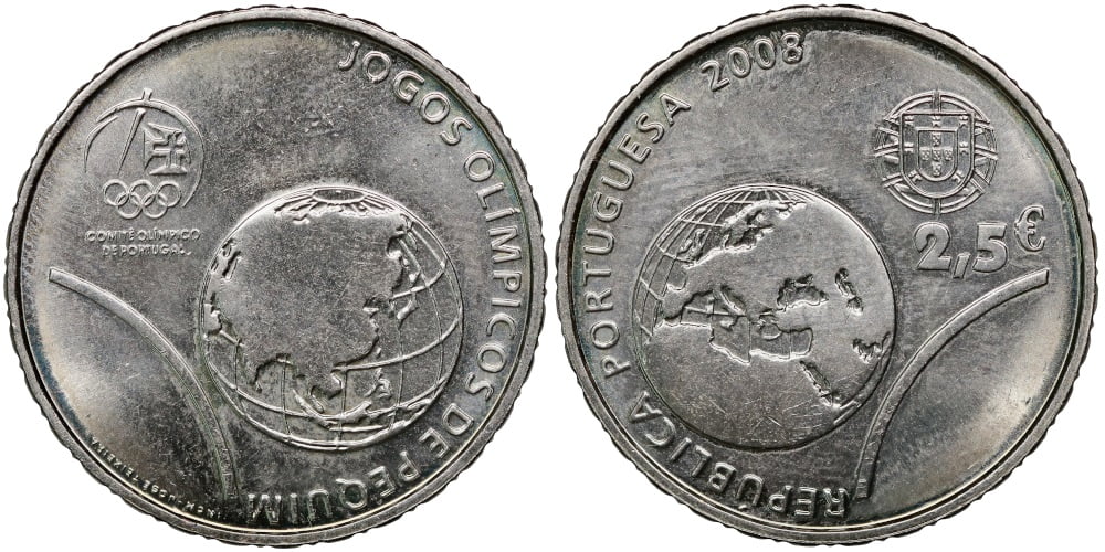 PORTUGAL 2,5 EUROS 2008