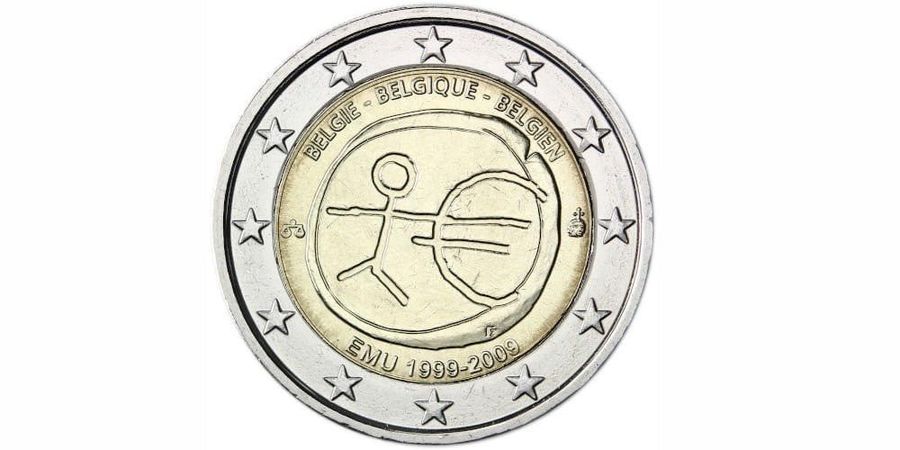 2 EUROS BELGICA 2009 X ANIVERSARIO DEL EURO