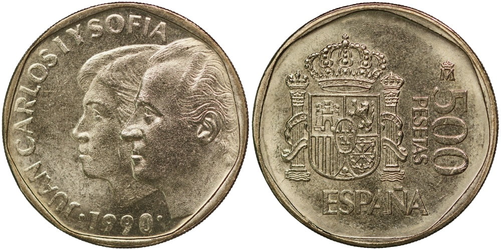 JUAN CARLOS I 500 PESETAS 1990