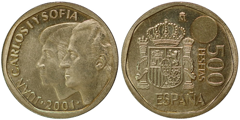 JUAN CARLOS I 500 PESETAS 2001