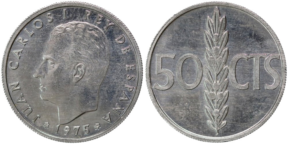JUAN CARLOS I 50 CENTIMOS 1975*19-76