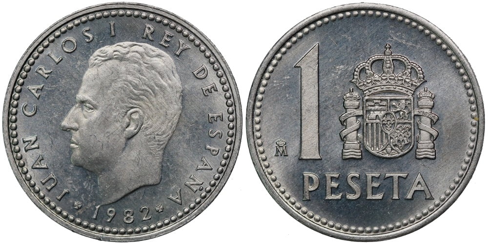JUAN CARLOS I 1 PESETA 1982