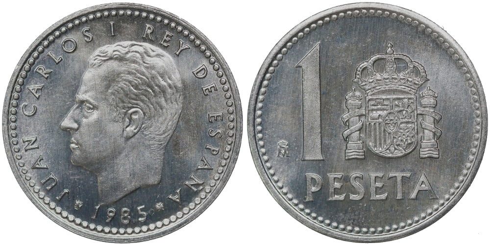 JUAN CARLOS I 1 PESETA 1985