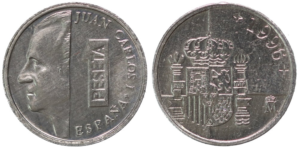 JUAN CARLOS I 1 PESETA 1996