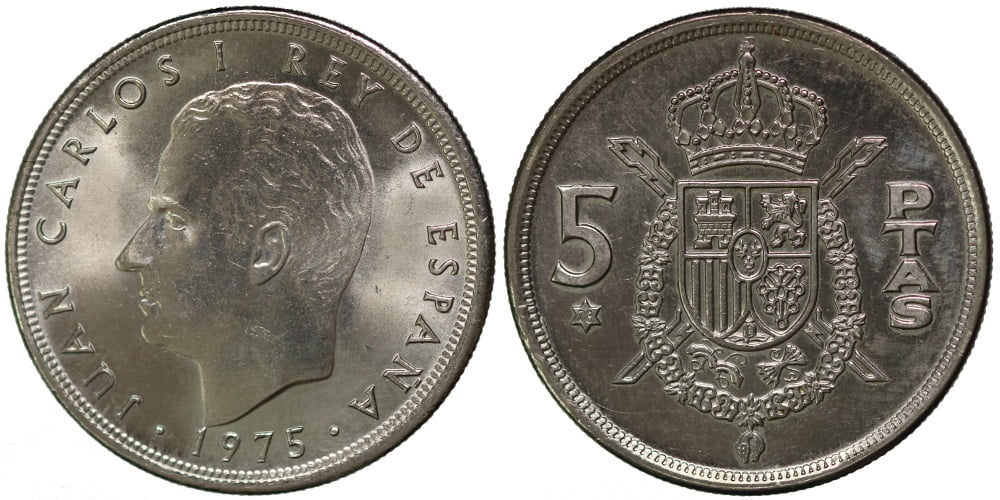 JUAN CARLOS I 5 PESETAS 1975*78