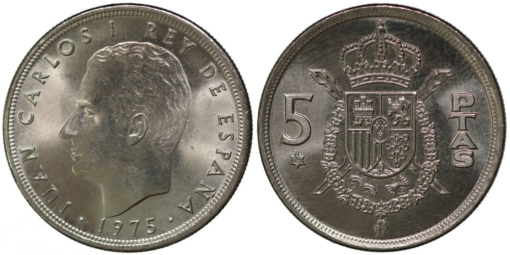 JUAN CARLOS I 5 PESETAS 1975*79