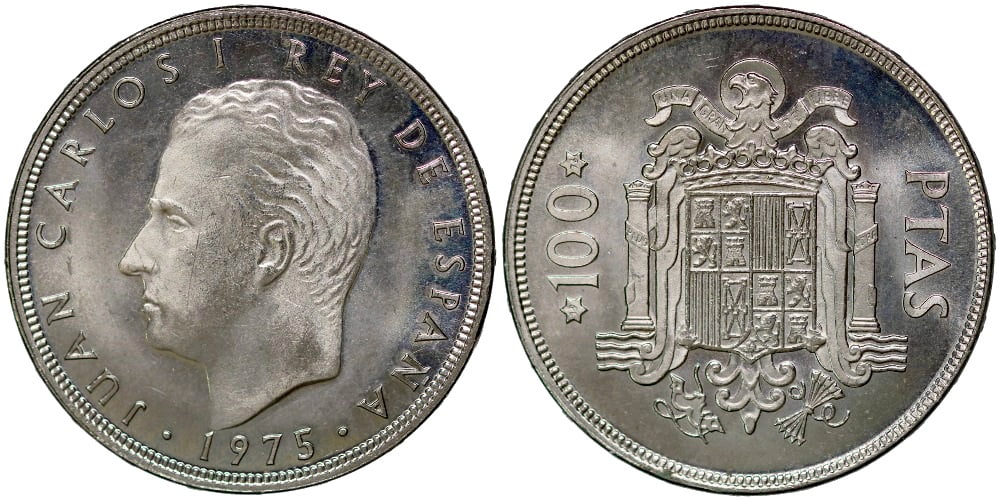 JUAN CARLOS I 100 PESETAS 1975*76