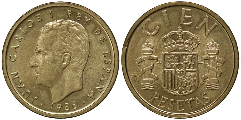 JUAN CARLOS I 100 PESETAS 1988