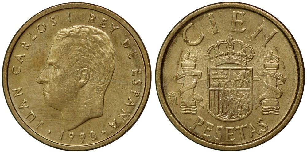 JUAN CARLOS I 100 PESETAS 1990
