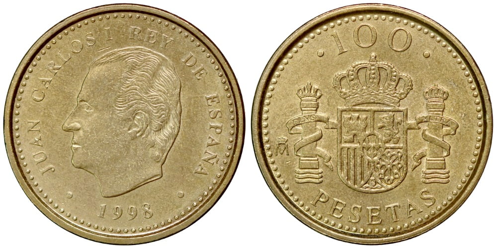 JUAN CARLOS I 100 PESETAS 1998