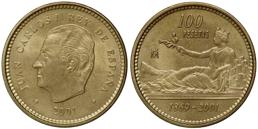 JUAN CARLOS I 100 PESETAS 2001