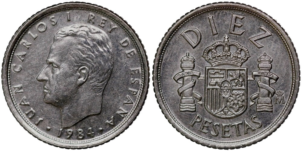 JUAN CARLOS I 10 PESETAS 1984