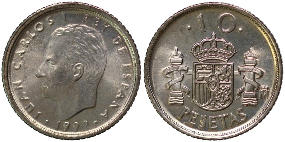 JUAN CARLOS I 10 PESETAS 1992