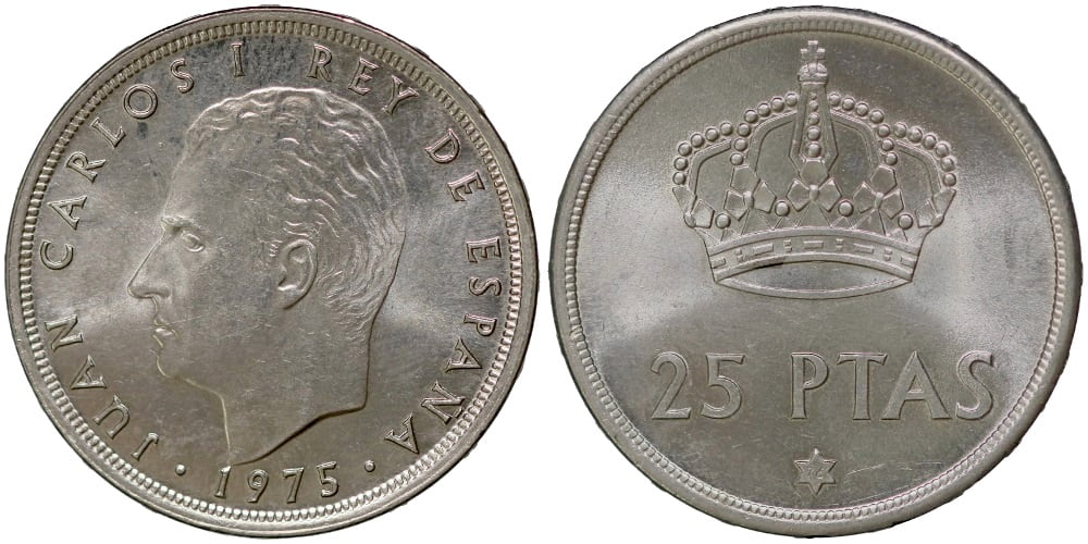 JUAN CARLOS I 25 PESETAS 1975*76
