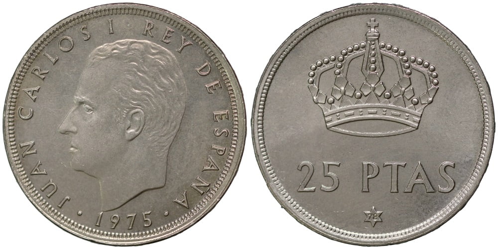 JUAN CARLOS I 25 PESETAS 1975*78