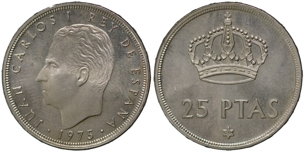 JUAN CARLOS I 25 PESETAS 1975*79