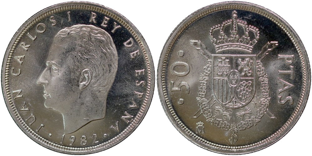 JUAN CARLOS I 50 PESETAS 1982