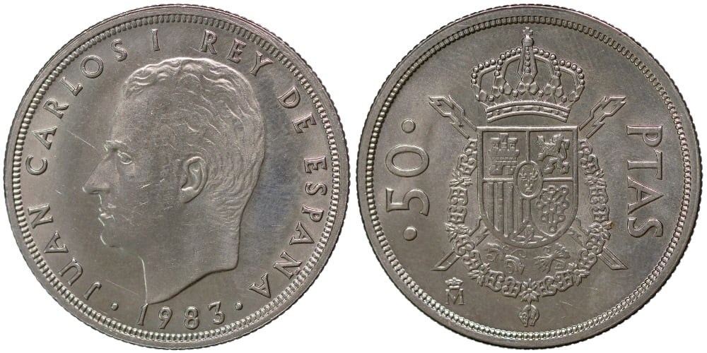 JUAN CARLOS I 50 PESETAS 1983