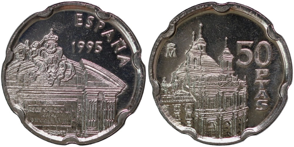 JUAN CARLOS I 50 PESETAS 1995 PUERTA DE ALCALA
