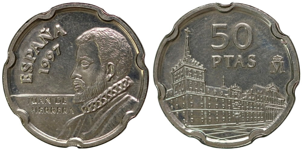 JUAN CARLOS I 50 PESETAS 1997 EL ESCORIAL