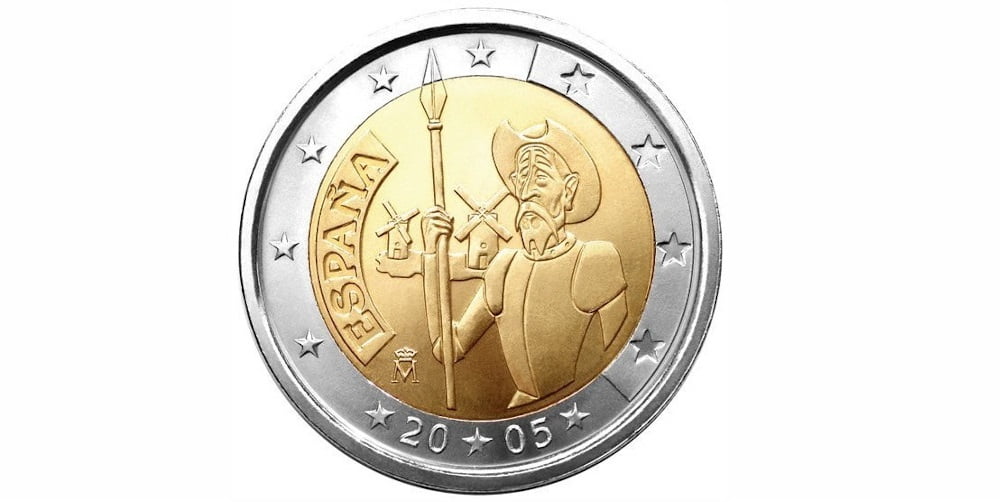 2 EUROS ESPAÑA 2005 EL QUIJOTE