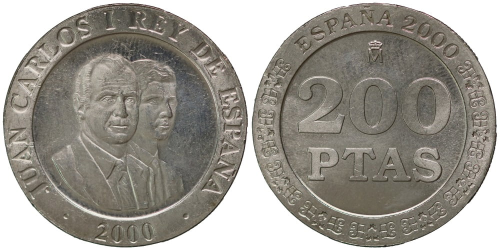 JUAN CARLOS I 200 PESETAS 2000