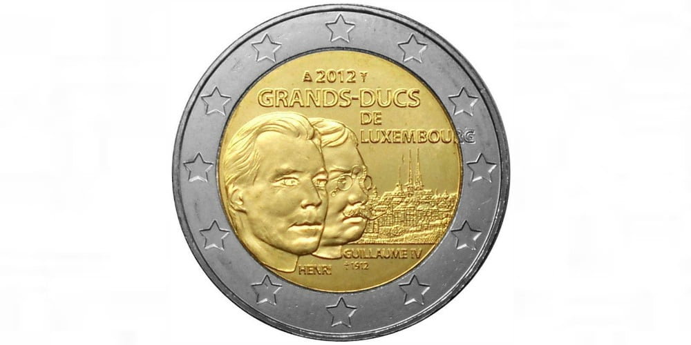 2 EUROS LUXEMBURGO 2012 DUQUES DE LUXEMBURGO