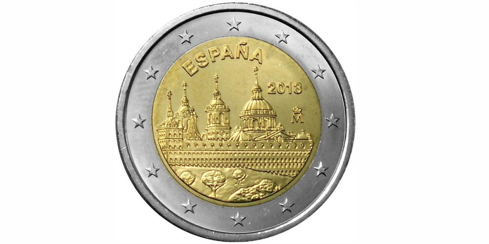 2 EUROS ESPAÑA 2013 EL ESCORIAL