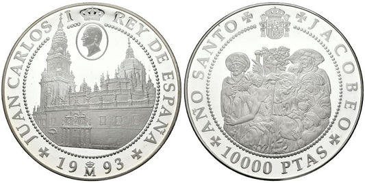 ESPAÑA 10000 PESETAS 1993 (CINCUENTIN) AÑO SANTO JACOBEO