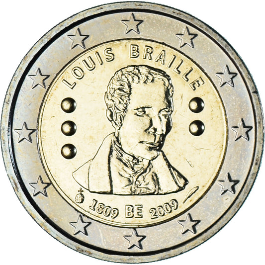Bélgica, 

2 euros, 

2009