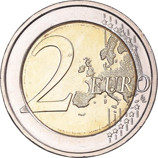 Bélgica, 

2 euros, 

60 años después de la Declaración de los Derechos Humanos de los Hombres