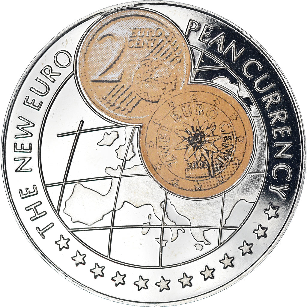 Munze, 
  
  Uganda, 
  
  Nuevo euro - Österreich 2 céntimos