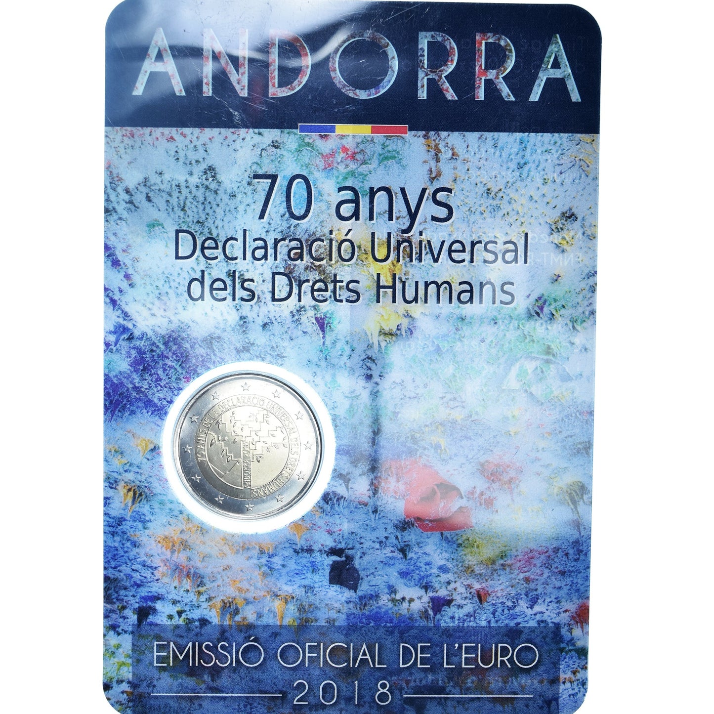andorra, 
  
  2 euros, 
  
  Derechos del hombre