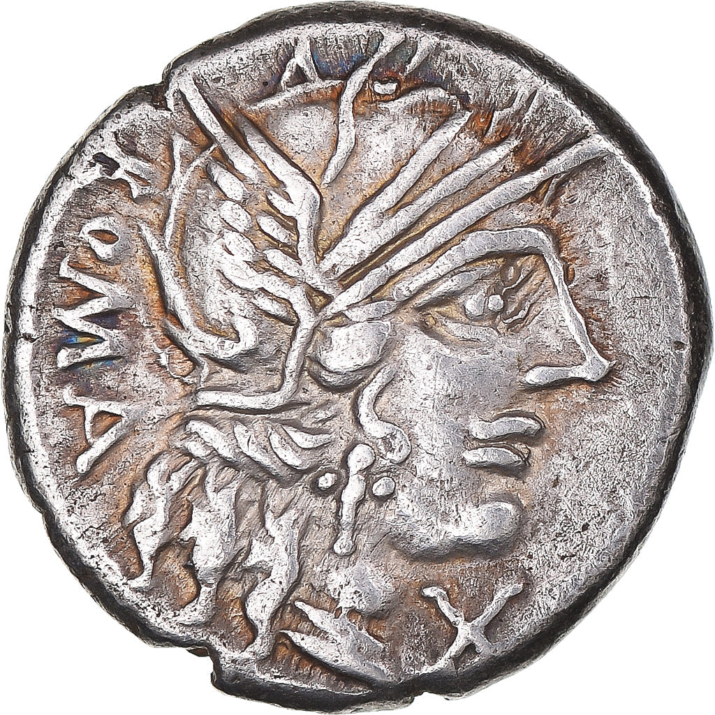 Acuñar, 
  
  M. Fannius C.f., 
  
  Dinar