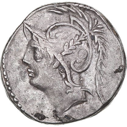 Acuñar, 
  
  Q. Minucio Termo M. f., 
  
  Dinar