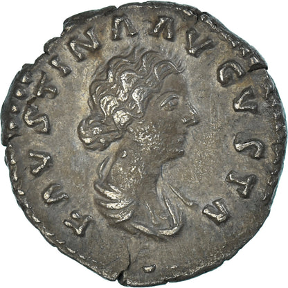 Acuñar, 
  
  Faustina II, 
  
  Dinar