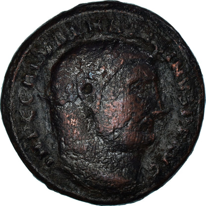 Acuñar, 
  
  Maximino II, 
  
  Nummus