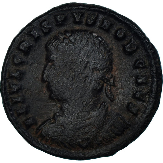 Acuñar, 
  
  Crispo, 
  
  Follis