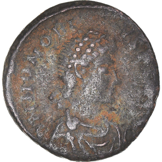 Acuñar, 
  
  Honorio, 
  
  Follis